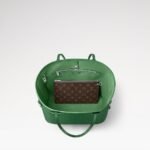 Louis Vuitton Neverfull MM Tote Bag 12.2in/ 31cm Borneo Green Gold Hardware For Women M12195 - Image 5