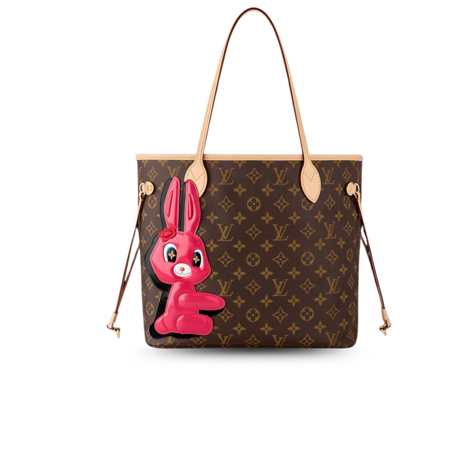 louis-vuitton-neverfull-mm-monogram-brown-m47200.jpg Louis Vuitton Neverfull MM Monogram Brown For Women M47200 31cm/12.2inch - Image 1