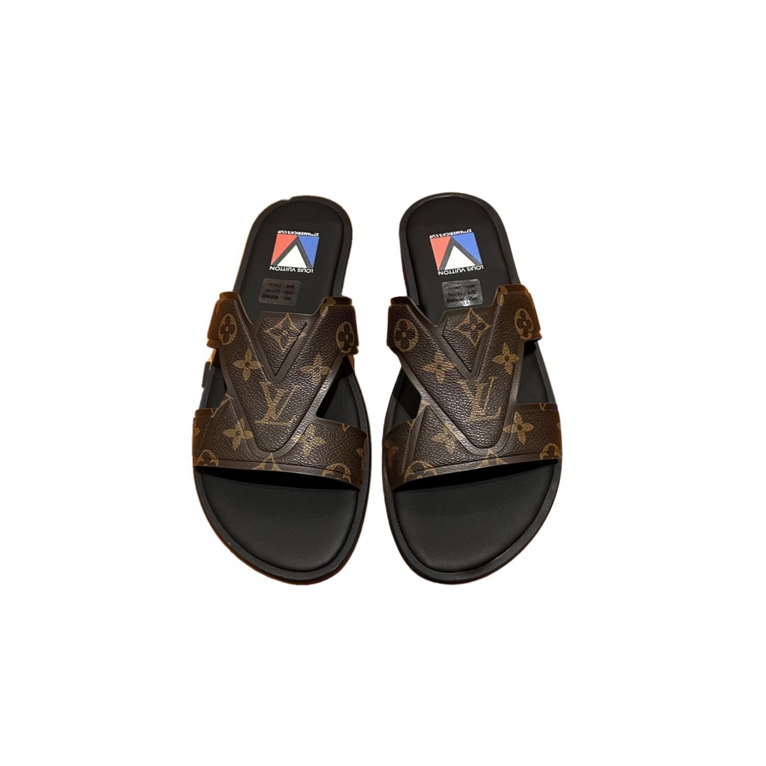 louis-vuitton-oasis-mule-brown-1.jpg Louis Vuitton Oasis Mule Monogram Ebene For Men - Image 1
