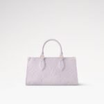 Louis Vuitton OnTheGo East West Top Handle Bag 9.8in/ 25cm Misty Lilac Gold Hardware For Women M15192 - Image 6