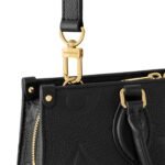 Louis Vuitton OnTheGo East West Tote Bag 9.8in/ 25cm Black Gold Hardware For Women M23640 - Image 5