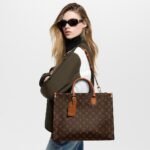 Louis Vuitton OnTheGo Organizer Top Handle Bag 14.6in/ 37cm Monogram Brown Gold Hardware For Women M14235 - Image 2