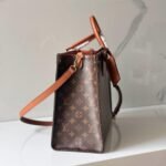 Louis Vuitton OnTheGo Organizer Top Handle Bag 14.6in/ 37cm Monogram Brown Gold Hardware For Women M14235 - Image 5