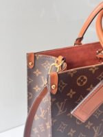 Louis Vuitton OnTheGo Organizer Top Handle Bag 14.6in/ 37cm Monogram Brown Gold Hardware For Women M14235 - Image 6