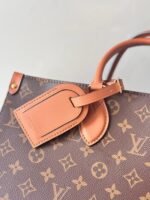 Louis Vuitton OnTheGo Organizer Top Handle Bag 14.6in/ 37cm Monogram Brown Gold Hardware For Women M14235 - Image 7