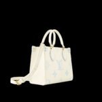 Louis Vuitton OnTheGo PM Tote Bag 9.8in/ 25cm White Gold Hardware For Women M46833 - Image 4