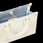 Louis Vuitton OnTheGo PM Tote Bag 9.8in/ 25cm White Gold Hardware For Women M46833 - Image 2