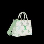 Louis Vuitton OnTheGo PM Tote Bag 9.8in/ 25cm Green Gold Hardware For Women M24079 - Image 5
