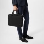 Louis Vuitton Pilot Briefcase Black For Men 15.4in/39cm M23778 - Image 3