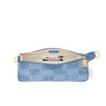 Louis Vuitton Pochette Accessories XL Shoulder Bag 11in/ 28cm Denim Blue Gold Hardware For Men N00204 - Image 6