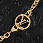 Louis Vuitton Pochette Coussin Shoulder Bag 7.9in/ 20cm Black Gold Hardware For Women M82116 - Image 7