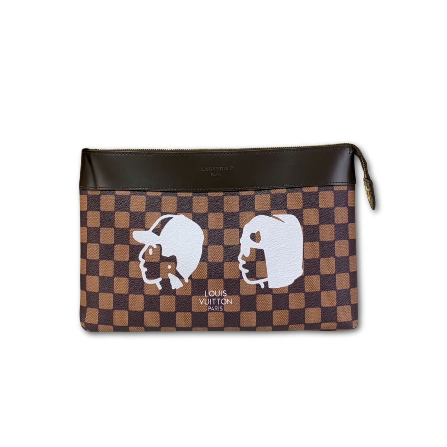 louis-vuitton-pochette-voyage-brown.jpg Louis Vuitton Pochette Damier Bag Brown 30cm/11.8in - Image 1