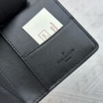 Louis Vuitton Pocket Organizer In Black Monogram Shadow Calfskin For Men, Men's Wallet 11cm LV M62899 - Image 6