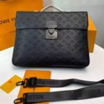 Louis Vuitton S-Lock Briefcase Taurillon Monogram Black For Men, Men's Bags, Shoulder And Crossbody Bags 14.6in/37cm LV M20835 - Image 4