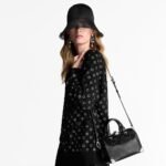 Louis Vuitton Speedy Trunk 20 Top Handle Bag 8.1in/ 20.5cm Black Silver Hardware For Women M14575 - Image 3