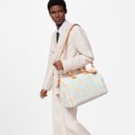 Louis Vuitton Speedy 40 Bandouliere Top Handle Bag 15.7in/ 40cm White Gold Hardware For Men N40689 - Image 2