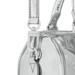 Louis Vuitton Speedy Bandouliere 20 Top Handle Bag 8.1in/ 20cm Silver, Silver Hardware For Women M11987 - Image 7