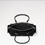 Louis Vuitton Speedy Cargo Vibe Top Handle Bag 11in/ 28cm Black Silver Hardware For Women M12934 - Image 5