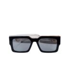Louis Vuitton Square Millionaires Sunglasses Glossy Black With Grey Rims - Image 3