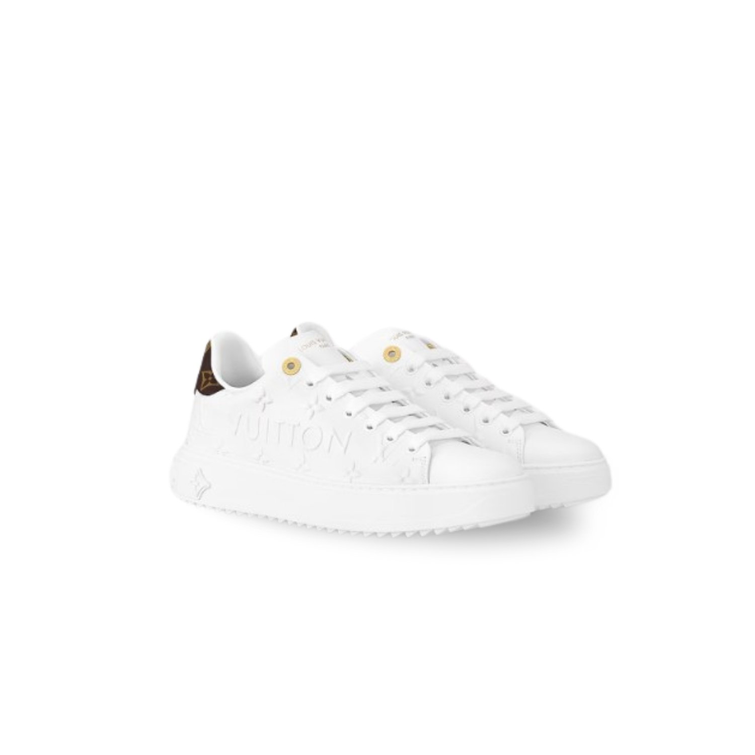 louis-vuitton-time-out-sneaker-1-2.jpg Louis Vuitton Time Out Sneaker White For Women 1AAP6H - Image 1