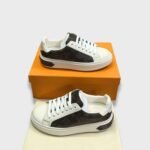 Louis Vuitton Time Out Sneaker White/Brown For Women LV - Image 6