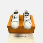 Louis Vuitton Time Out Sneaker White/Brown For Women LV - Image 2
