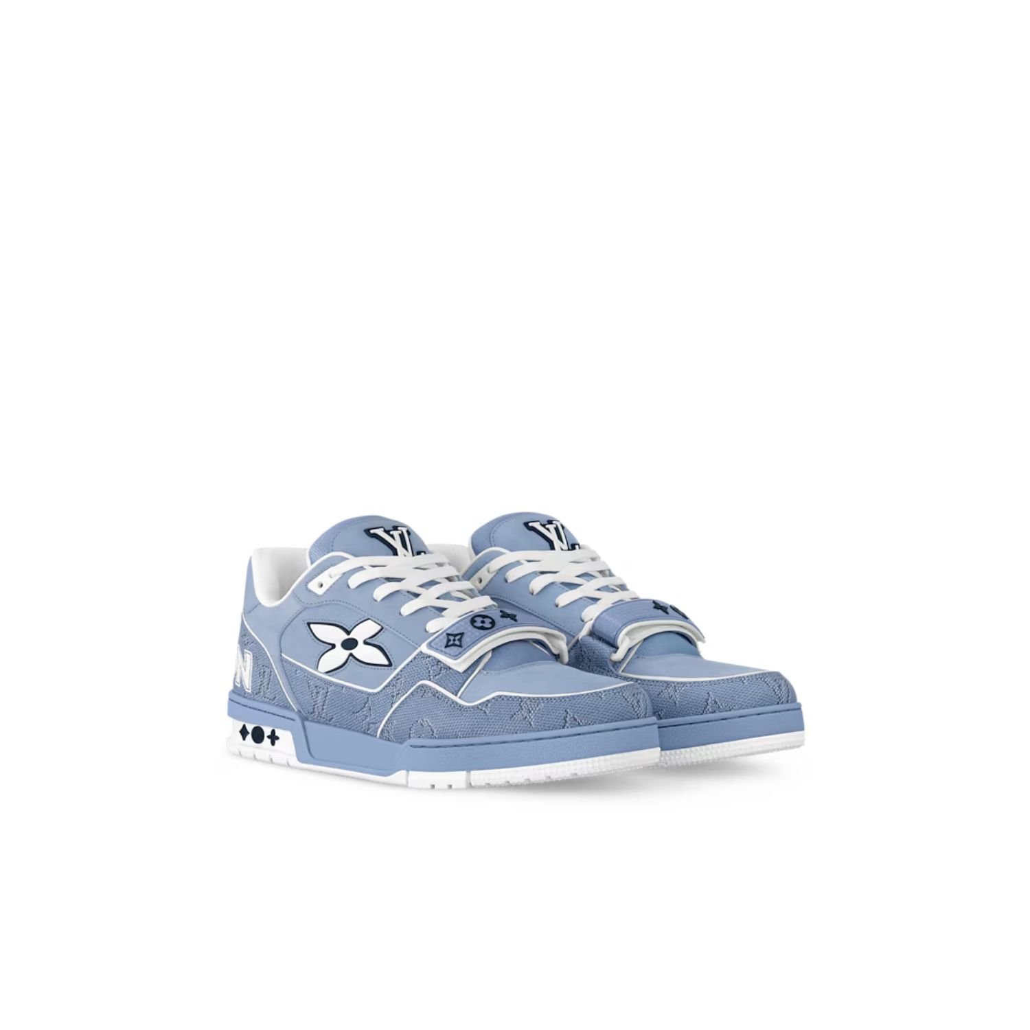 louis-vuitton-trainer-sneaker-blue.jpg Louis Vuitton Trainer Sneaker Blue For Men - 1AHTV5 - Image 1