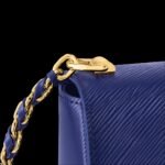 Louis Vuitton Twist MM Bag Blue For Women M23271- 23 Cm/ 9 Inches - Image 5