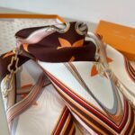 Louis Vuitton Ultimate Monogram Square 90 Scarf Brown For Women 35.4in/90cm M77639 - Image 7
