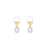 Louis Vuitton V for Vuitton Earrings Golden For Women M02261