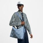 Louis Vuitton Vagabond Hobo Bags Blue For Men 38cm/15in - N00202 - Image 6