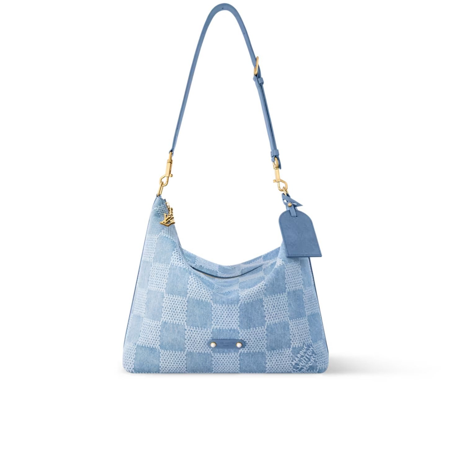 louis-vuitton-vagabond-hobo-blue.jpg Louis Vuitton Vagabond Hobo Bags Blue For Men 38cm/15in - N00202 - Image 1