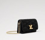 Louis Vuitton Wallet On Chain GO-14 Black For Women 7.9in/20cm M13139 - Image 2