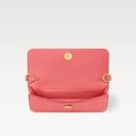 Louis Vuitton Wallet On Chain LV Bloom Shoulder Bag 7.9in/ 20cm Sweet Coral Gold Hardware For Women M14548 - Image 4