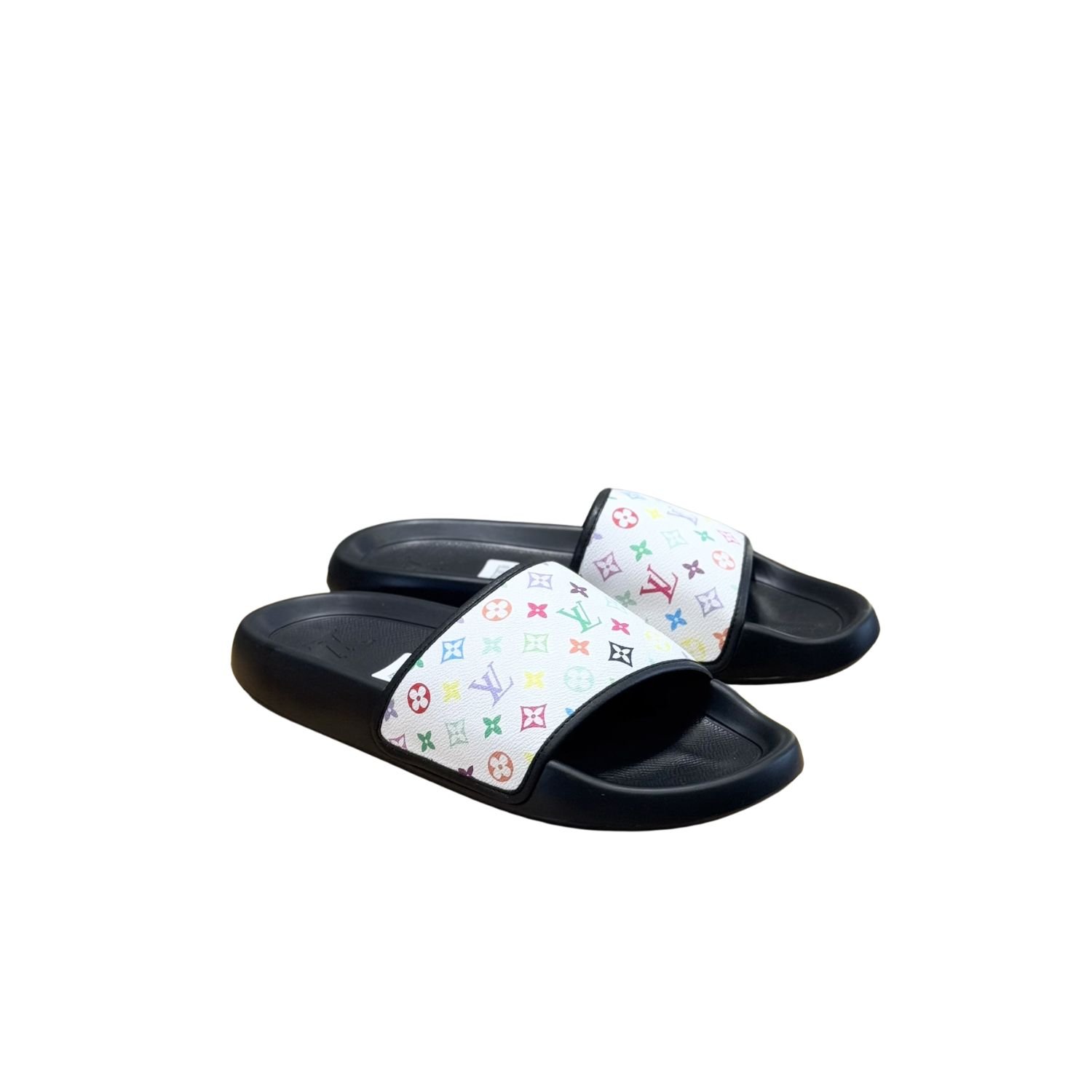 louis-vuitton-waterfront-mule-white-multicolor.jpg Louis Vuitton Waterfront Mule White Multicolored For Men - Image 1