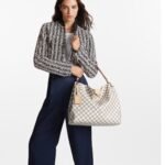 Louis Vuitton Graceful MM Damier Azur Bag For Women 41cm/ 16.1 In N42233 - Image 4