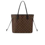 Louis Vuitton Neverfull Inside Out MM Tote Bag 2.2in/ 31cm Black Gold Hardware For Women M11946 - Image 6