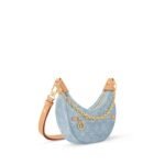 Louis Vuitton Loop Other Monogram Canvas Handbags Sky Blue Denim For Women 9in/23cm M24846 - Image 3