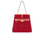 Louis Vuitton Neverfull Bandouliere Inside Out MM Tote Bag 12.2in 31cm Rouge Sari Gold Hardware Textile For Women M12096 - Image 6