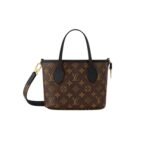 Louis Vuitton Neverfull Bandouliere Inside Out BB Tote Bag 10.4in/ 26cm Black Gold Hardware For Women M12099 - Image 5