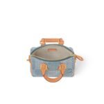 Louis Vuitton Speedy 18 Bandouliere Top Handle Bag 7.1in/ 18cm Denim Blue Gold Hardware For Men N40682 - Image 5