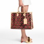 Louis Vuitton LV x TM OnTheGo GM Tote Bag 16.1in/ 41cm Monogram Cherry Gold Hardware For Women M14306 - Image 2