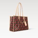 Louis Vuitton LV x TM OnTheGo GM Tote Bag 16.1in/ 41cm Monogram Cherry Gold Hardware For Women M14306 - Image 4