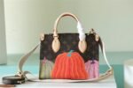 Louis Vuitton LV x YK OnTheGo PM Tote Bag 9.8in/ 25cm Brown Gold Hardware For Women M46467 - Image 8
