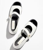 Chanel Mary Janes White And Black For Women - G45280 B15786 NT981 - Image 3