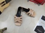 Saint Laurent Women's Tribute Flat Mules Beige For Women YSL 571952B8I009935 - Image 8