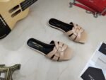 Saint Laurent Women's Tribute Flat Mules Beige For Women YSL 571952B8I009935 - Image 5