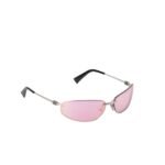 Miu Miu Rimless Aviator Sunglasses Light Pink