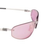 Miu Miu Rimless Aviator Sunglasses Light Pink - Image 5