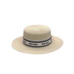 Miu Miu Straw Hat In Raffia Beige For Women 57cm/22.4in